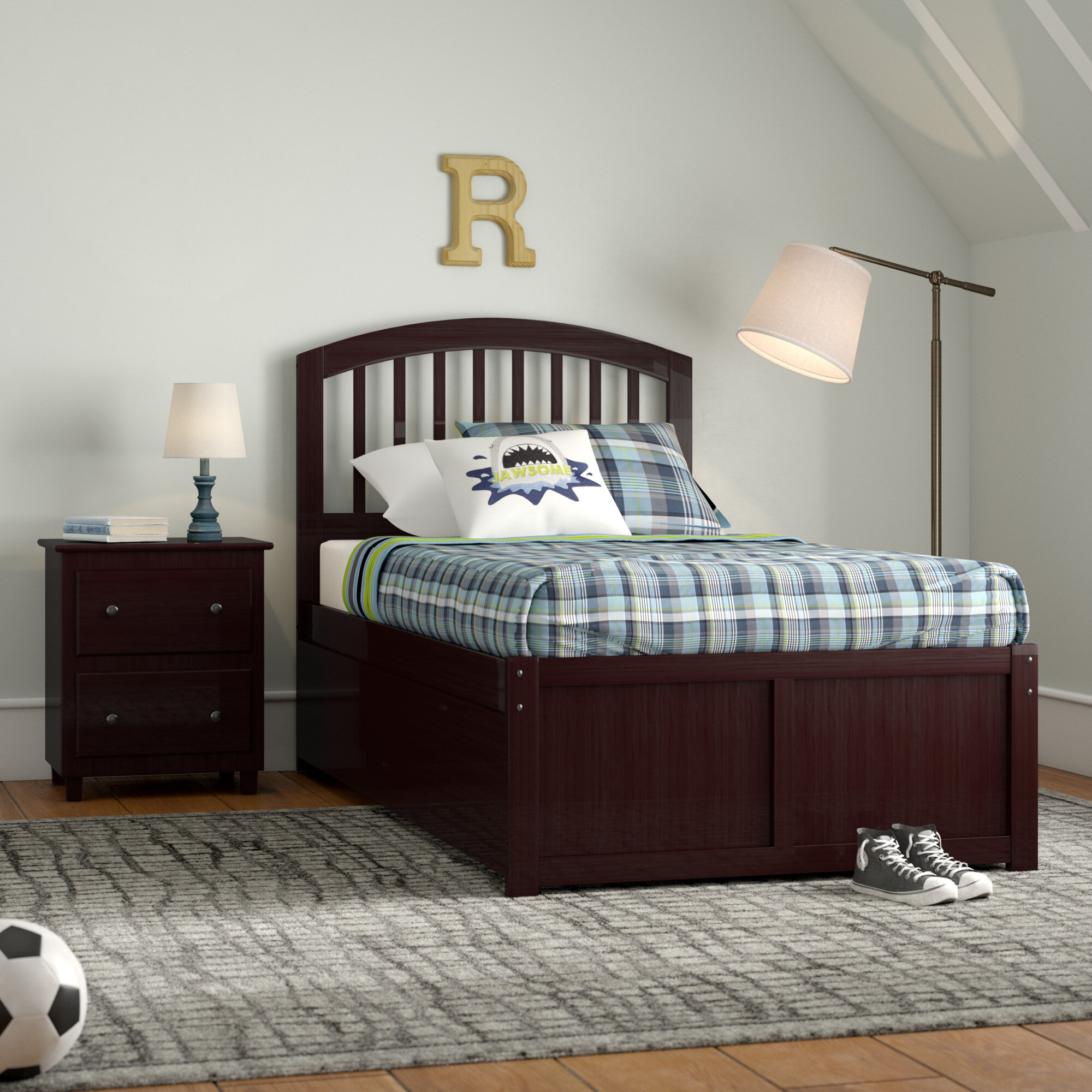 Espresso Solid Wood Bedroom Set