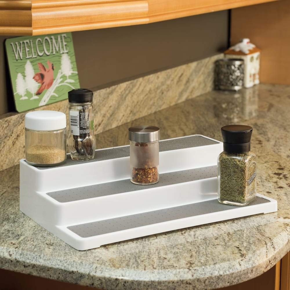 Gloss Plastic Free Standing Spice Rack