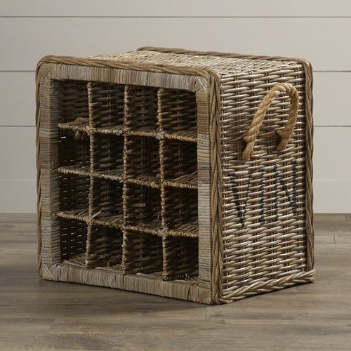 Gray Tabletop Wine Bottle Rack