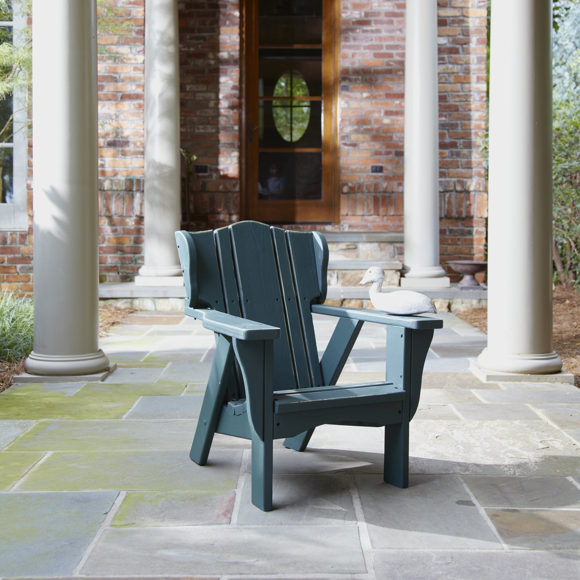 Green Wood Kids Adirondack Chair