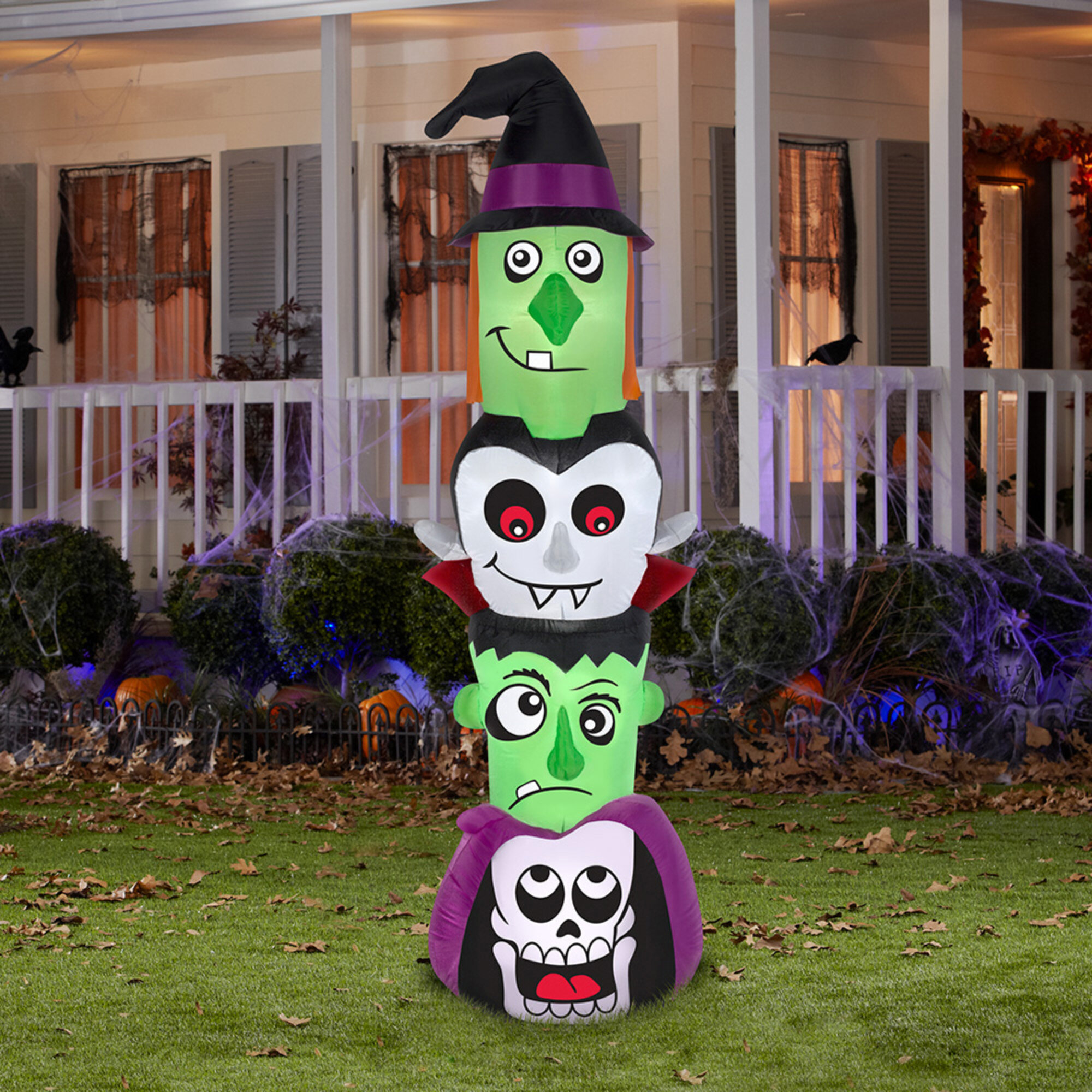 Halloween Witch Totem Pole Inflatable