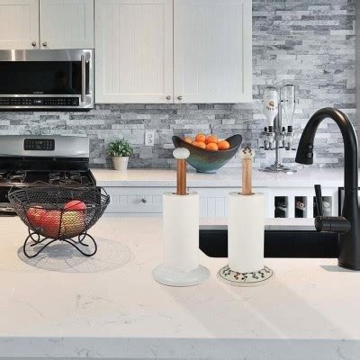 Hand Painted Ceramic Freestanding Paper Towel Holder