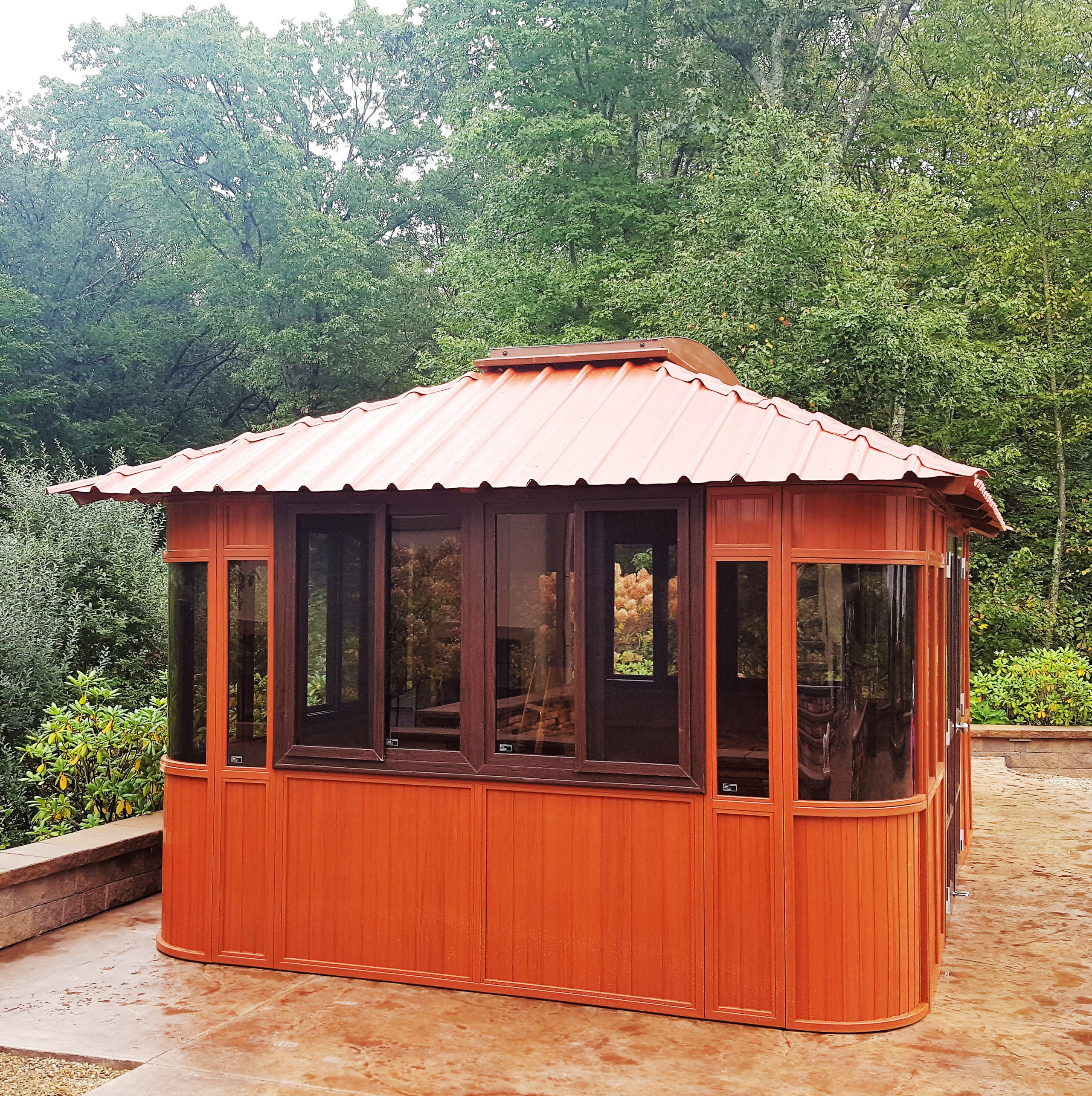Heavy Duty Composite Wood PVC Patio Gazebo