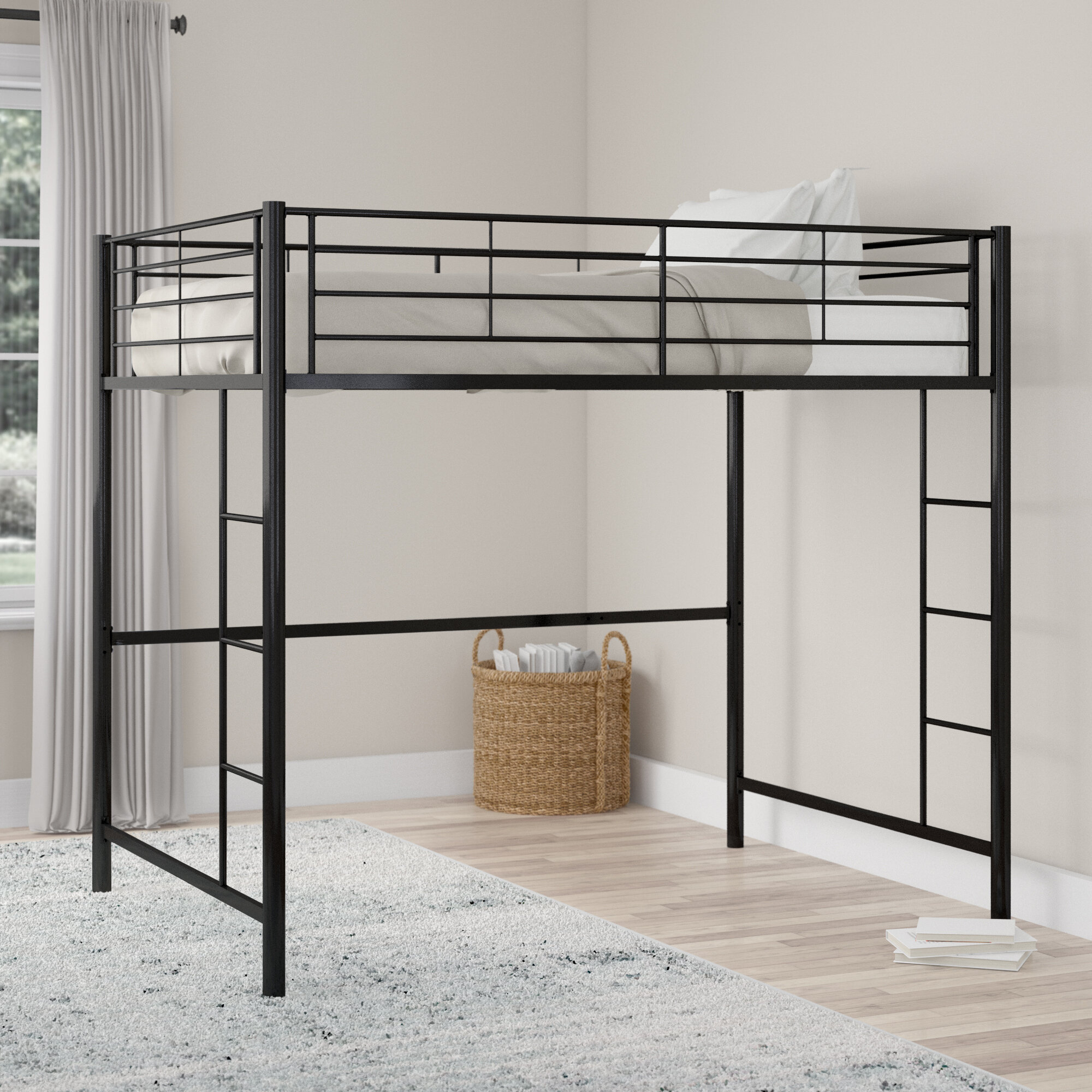 High Metal Loft Bed