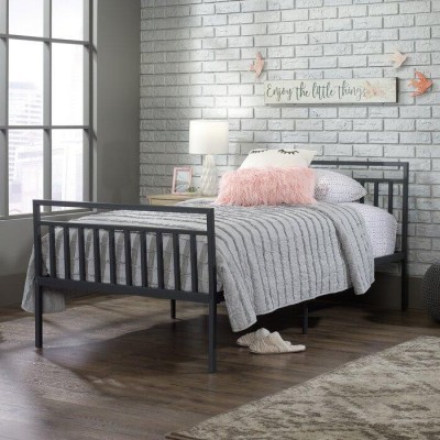 Industrial Metal Twin Platform Bed