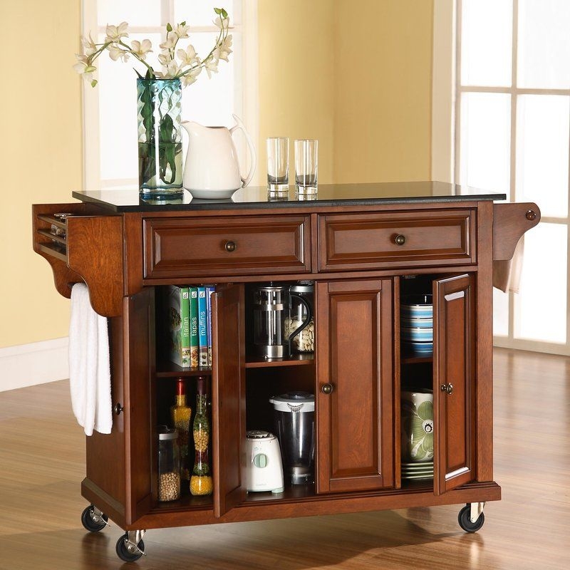 Kitchen Island with Granite Top