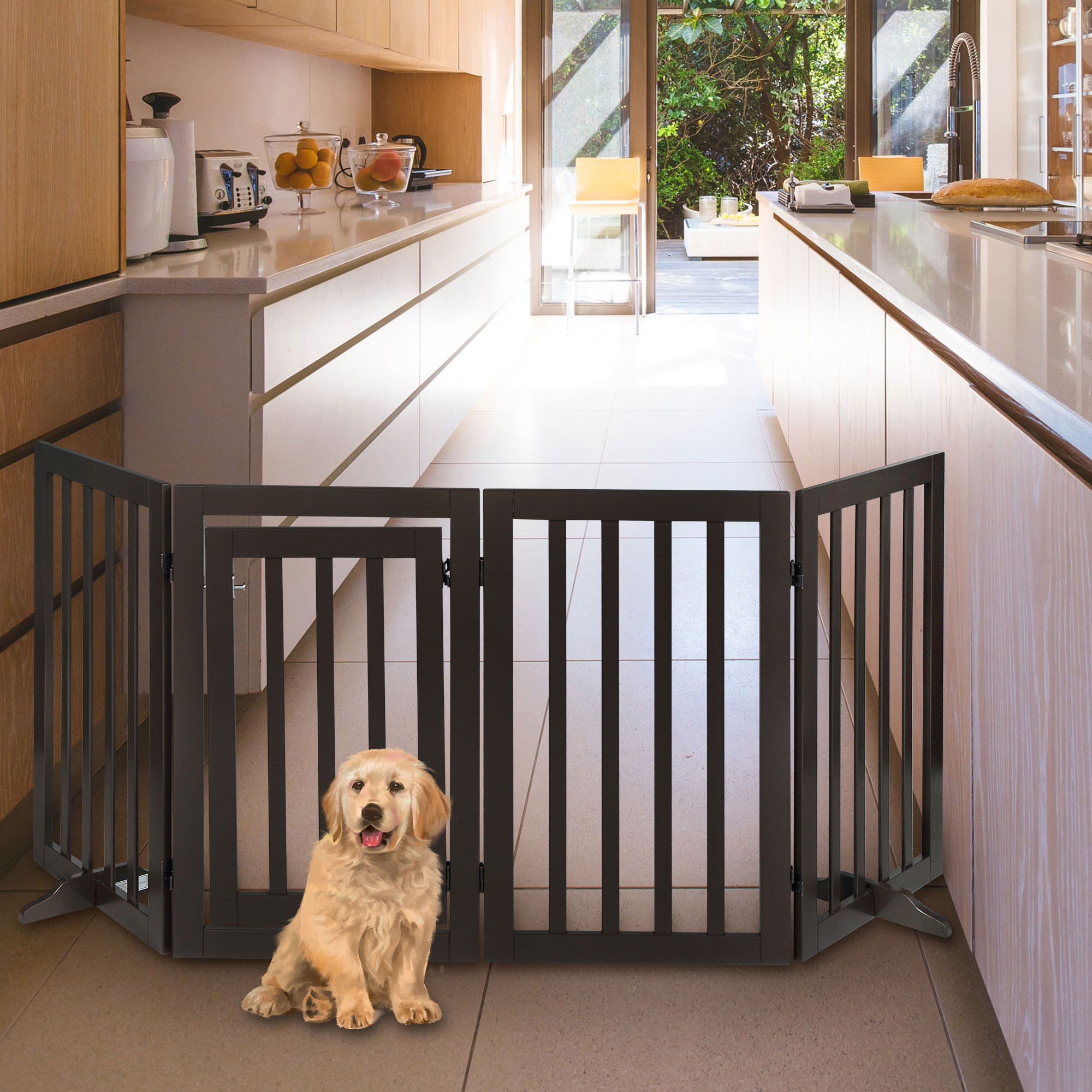 Large Pressure Mounted Pet Gate