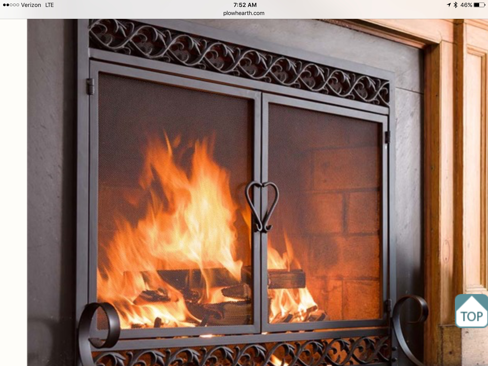 flat fireplace cover