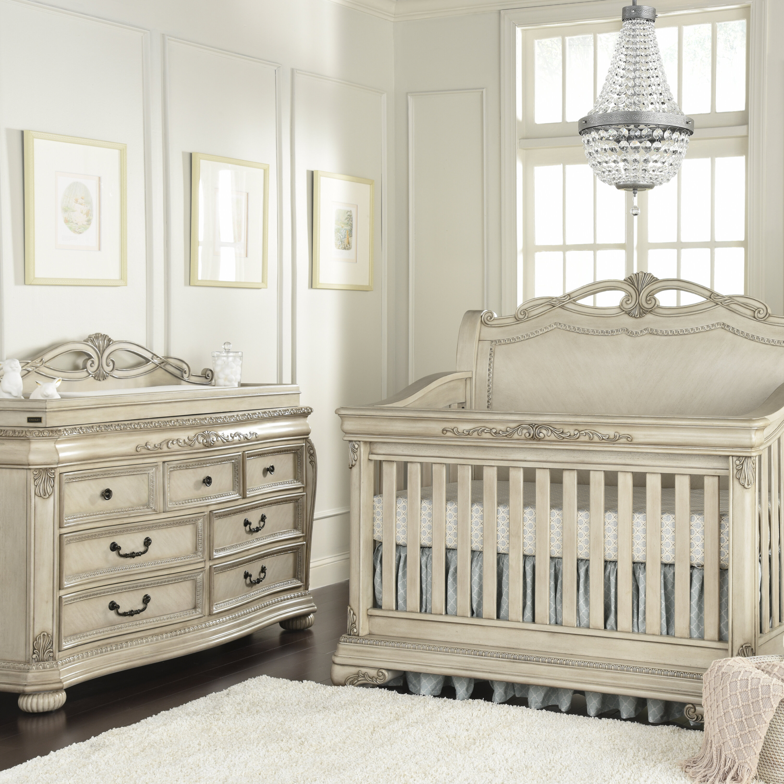 Light Wood 2 - Piece Nursery Furniture Set