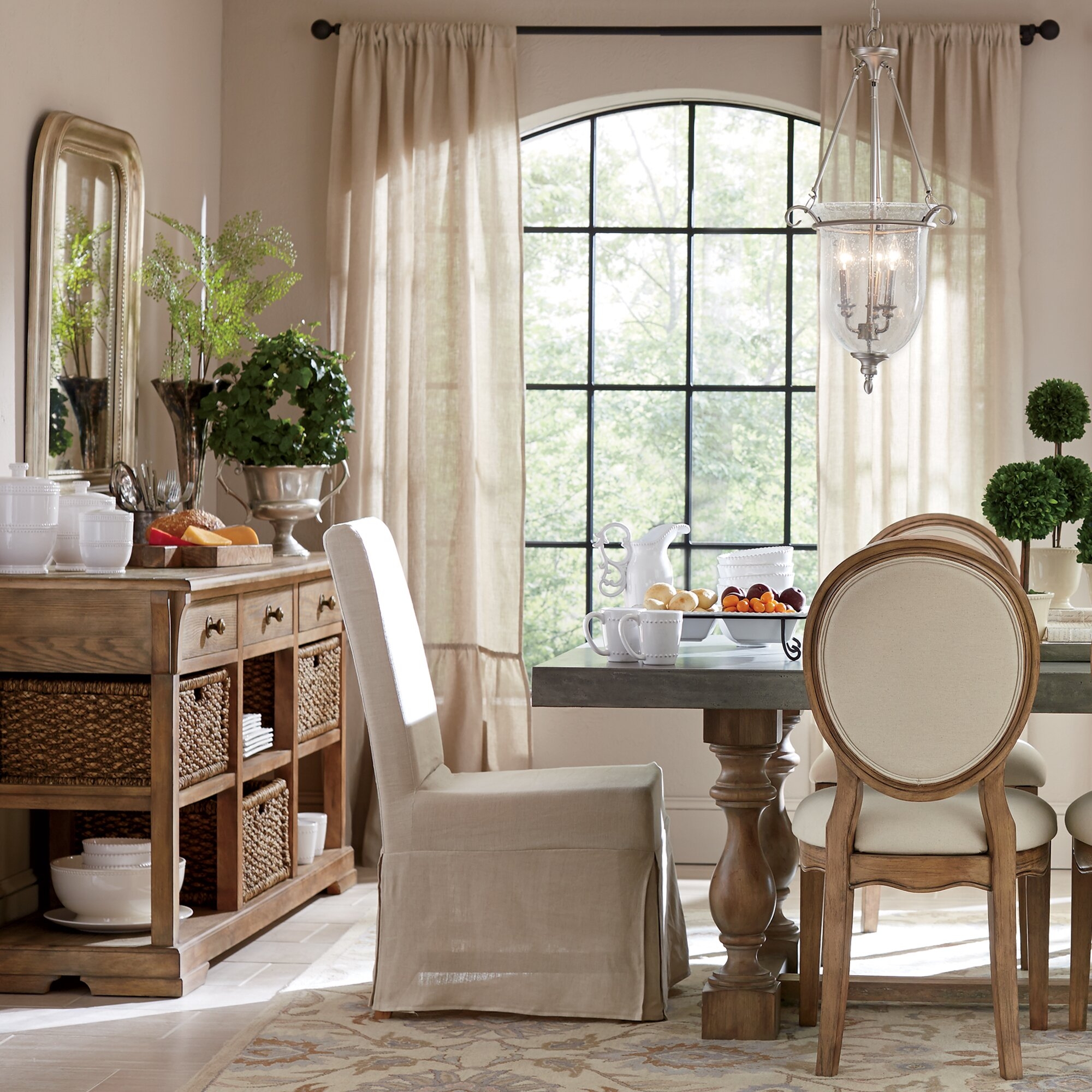 Linen Pinch Pleat Single Curtain Panel