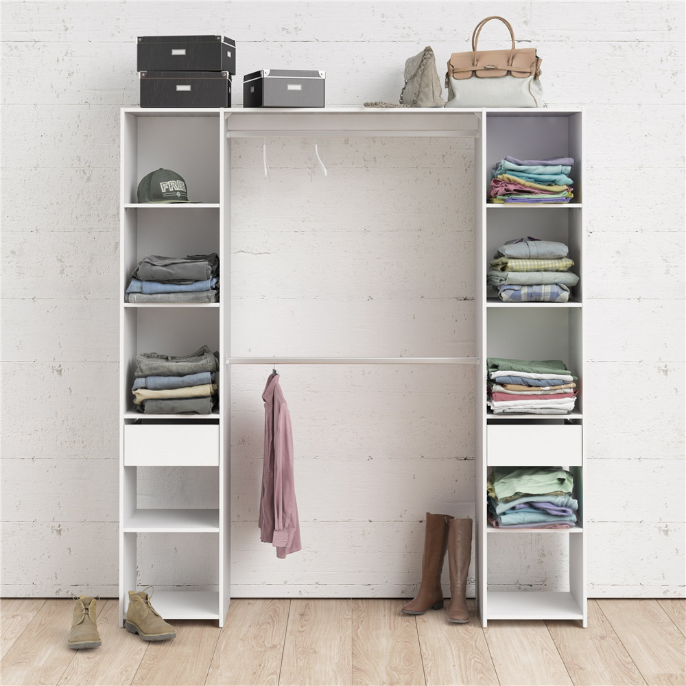 Manufactured Wood Reach In Closet System