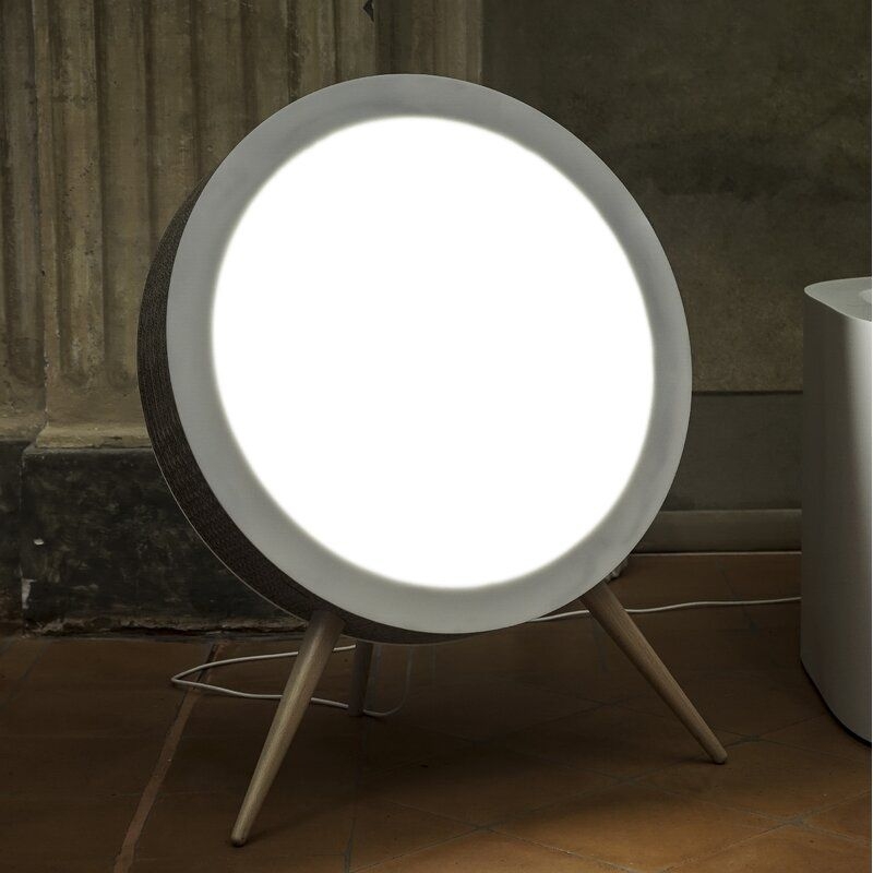 Manufactured Wood Tripod Floor Lamp