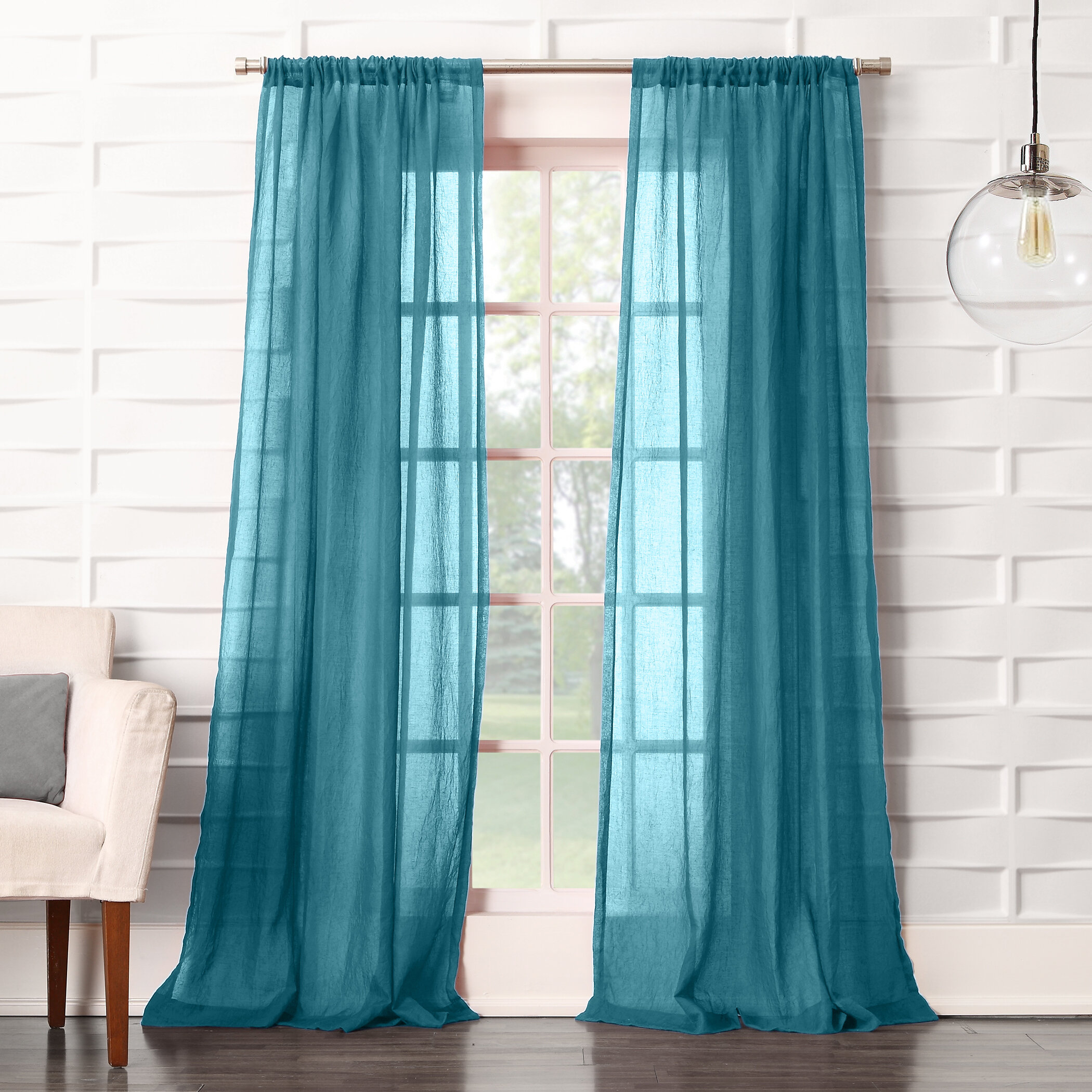 Marine Polyester Single Curtain Panel