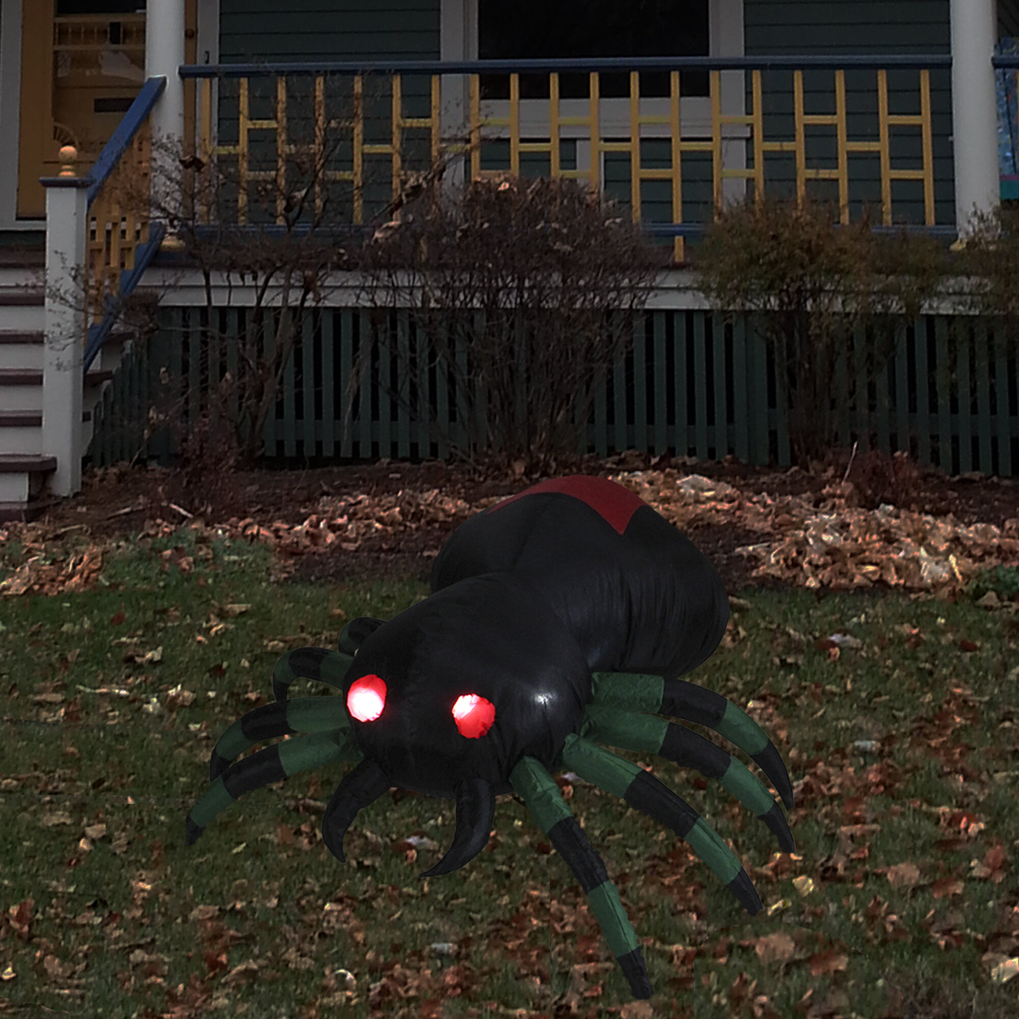 Medium Black Spider Halloween Inflatable