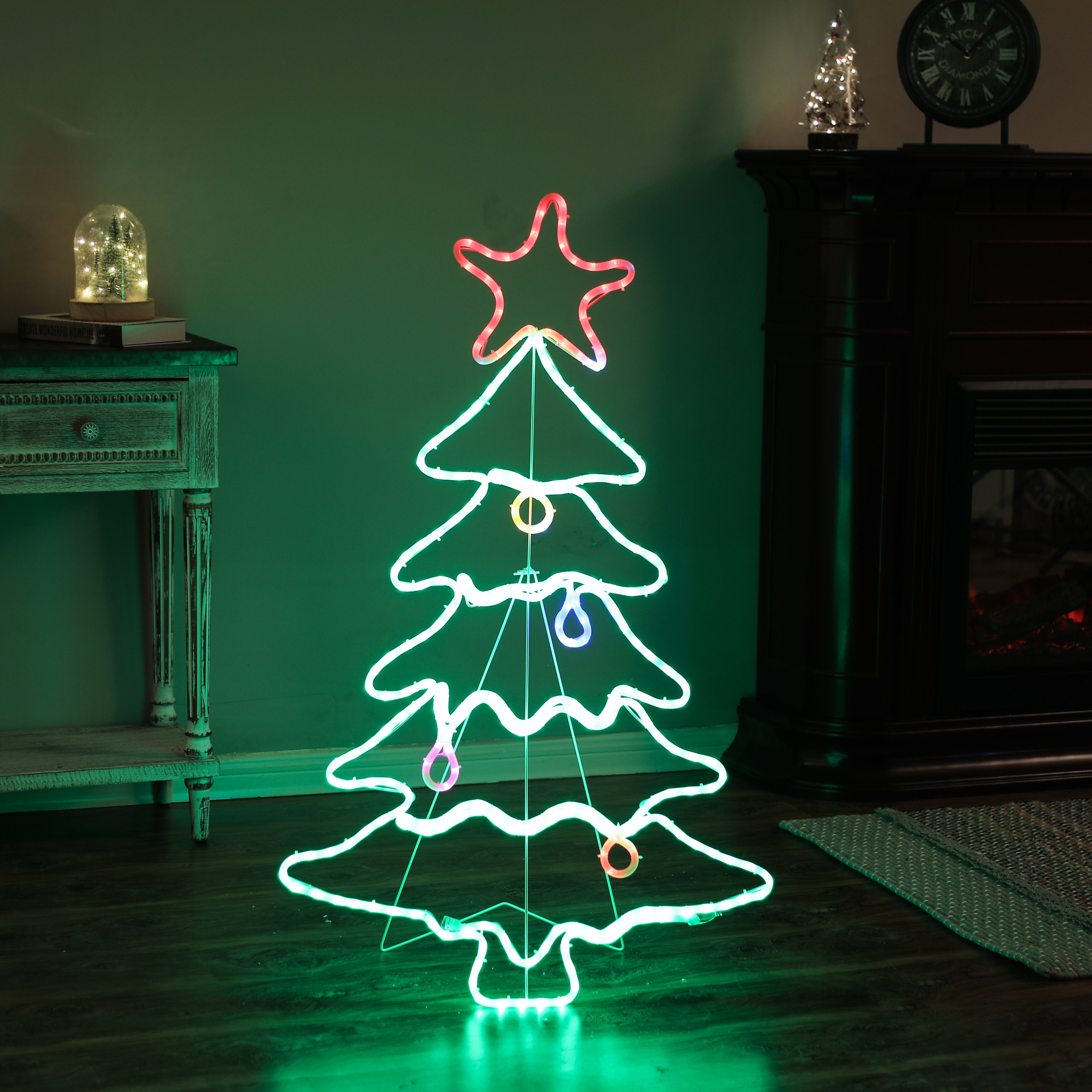 Medium Indoor and Outdoor Christmas Tree Lighted Display