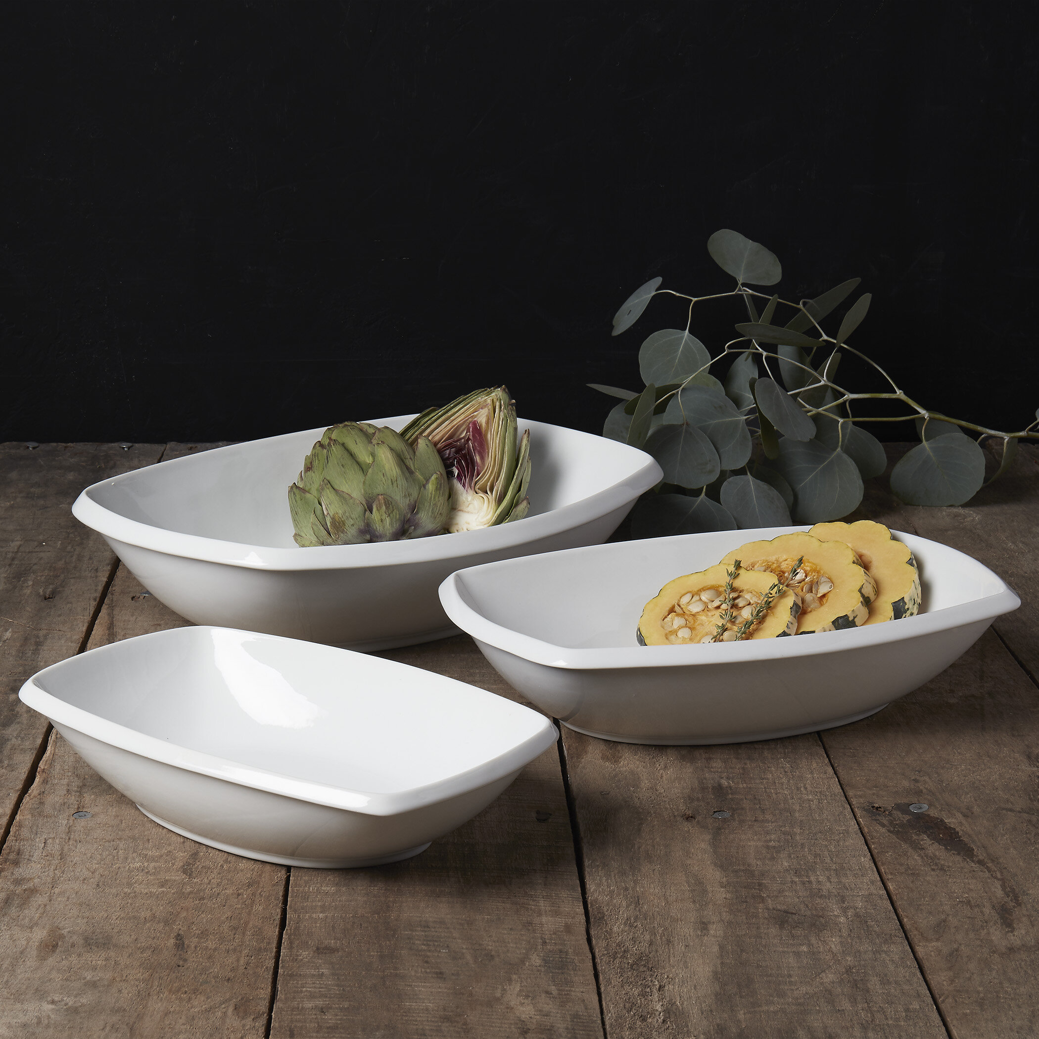 Medium Rectangular Serving Bowl Set