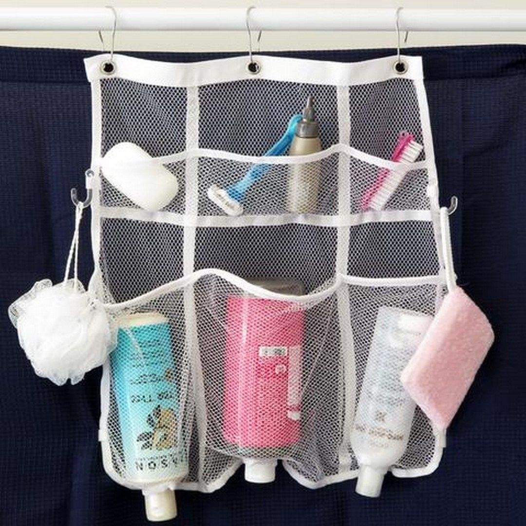 Mesh Plastic Hanging Shower Caddy