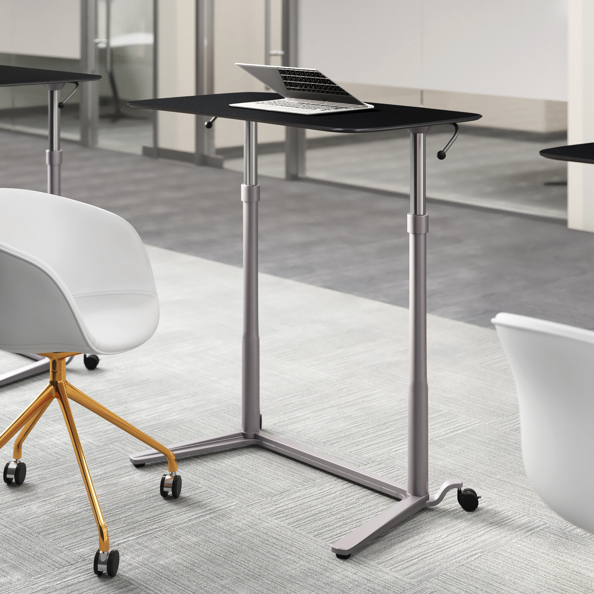 Metal Adjustable Standing Computer Desk