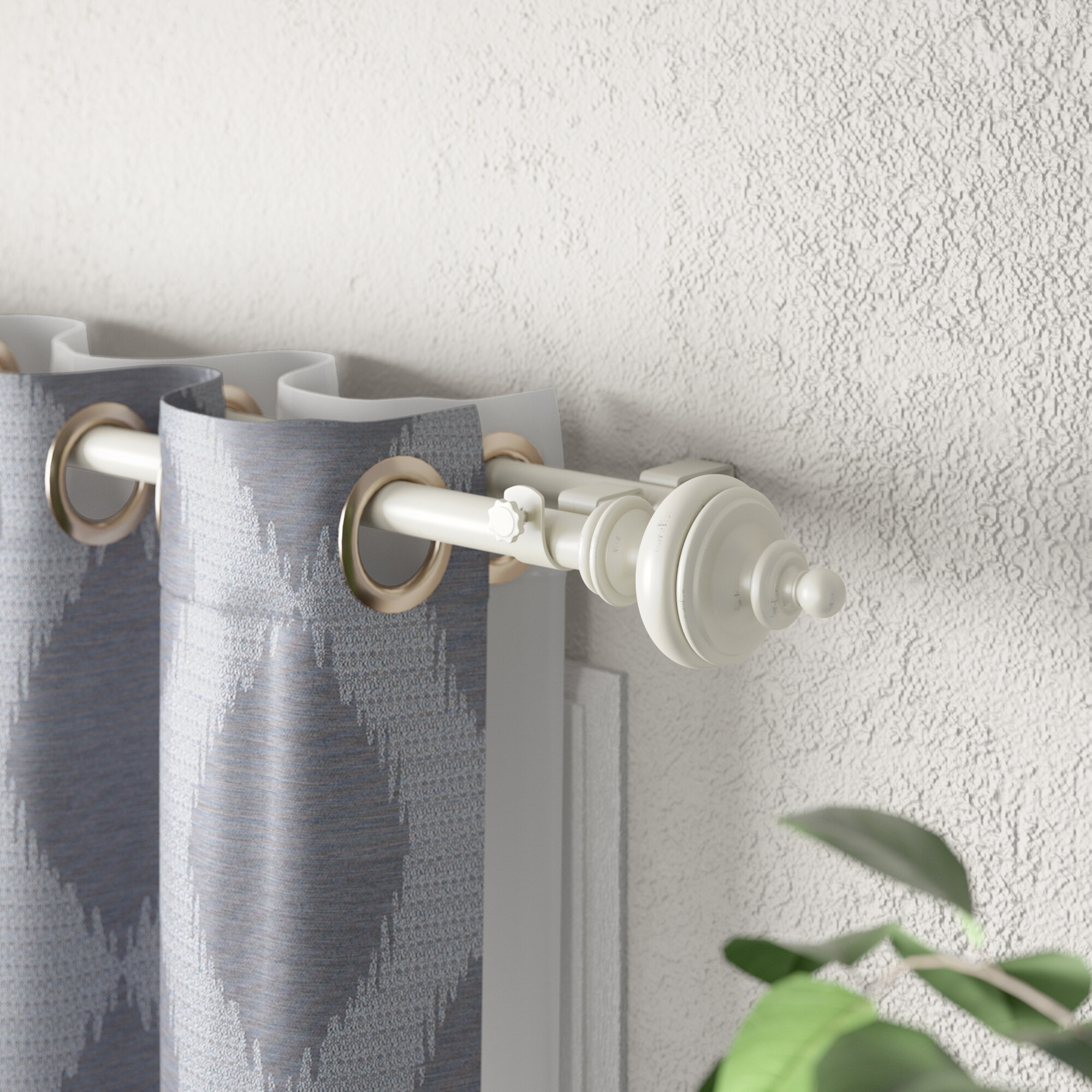 Metal Double Curtain Rod &amp;amp;amp;amp;amp;amp;amp;amp; Hardware Set