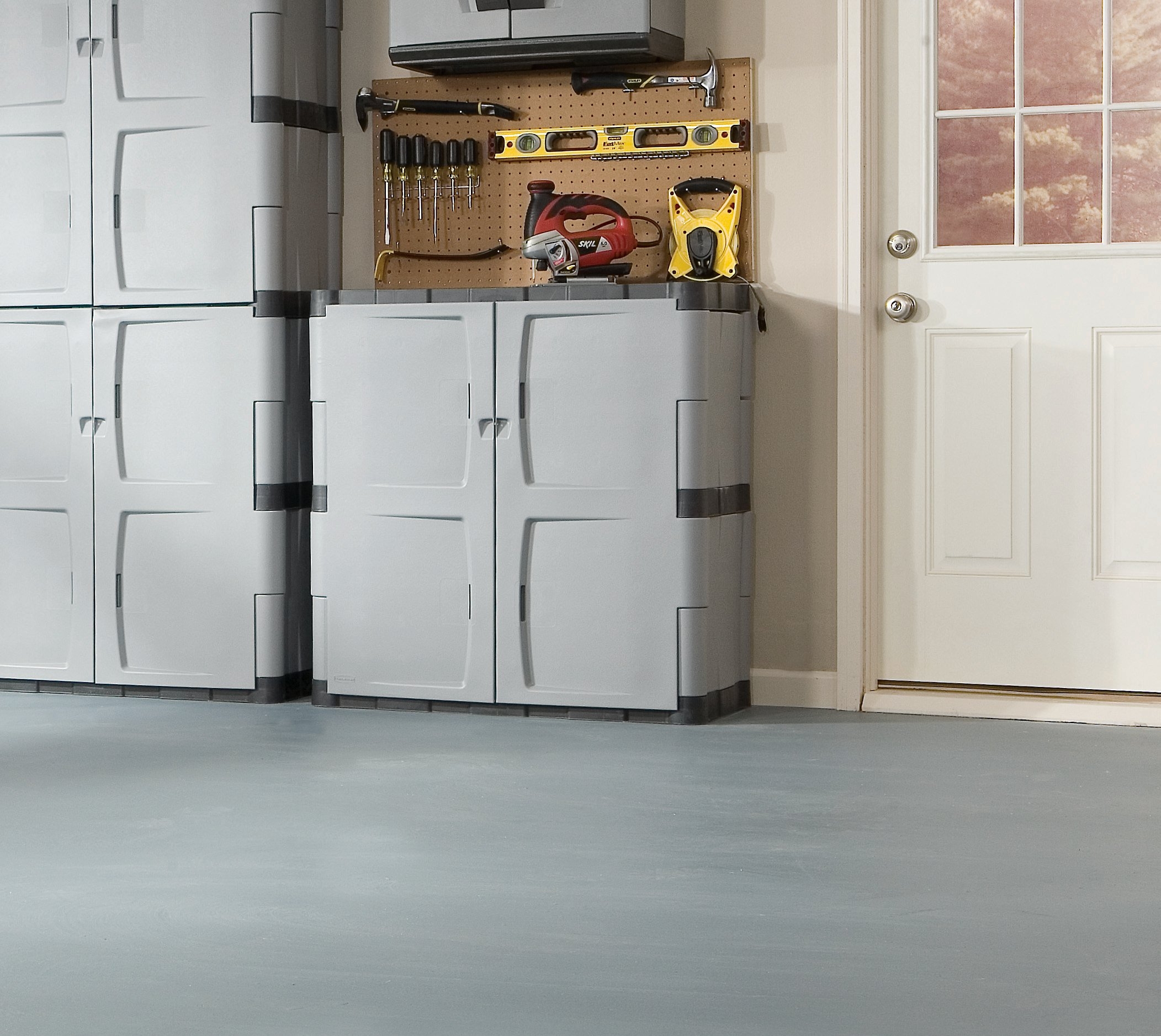 Metal Office Storage Cabinet in Grey