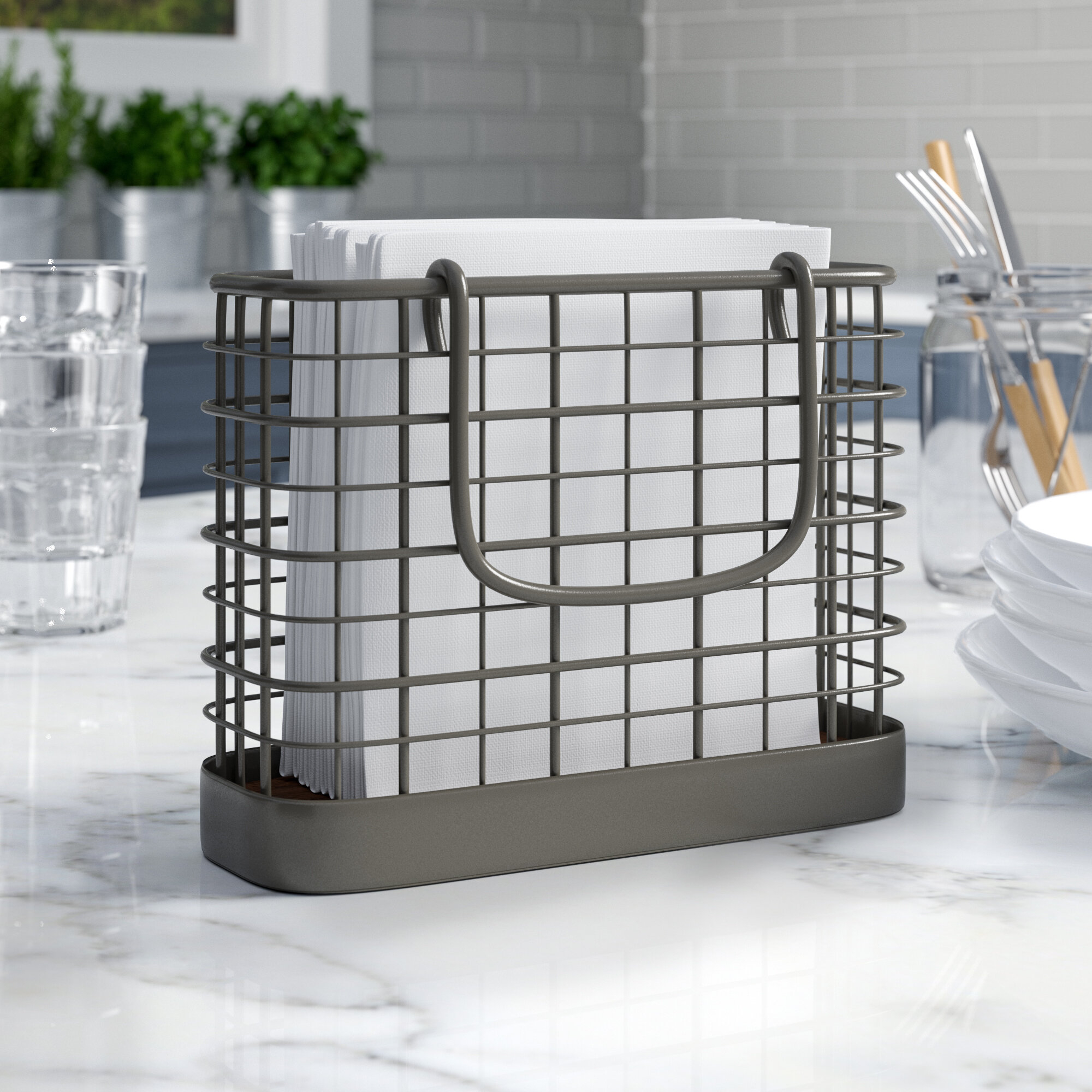 Metal Standing Napkin Holder