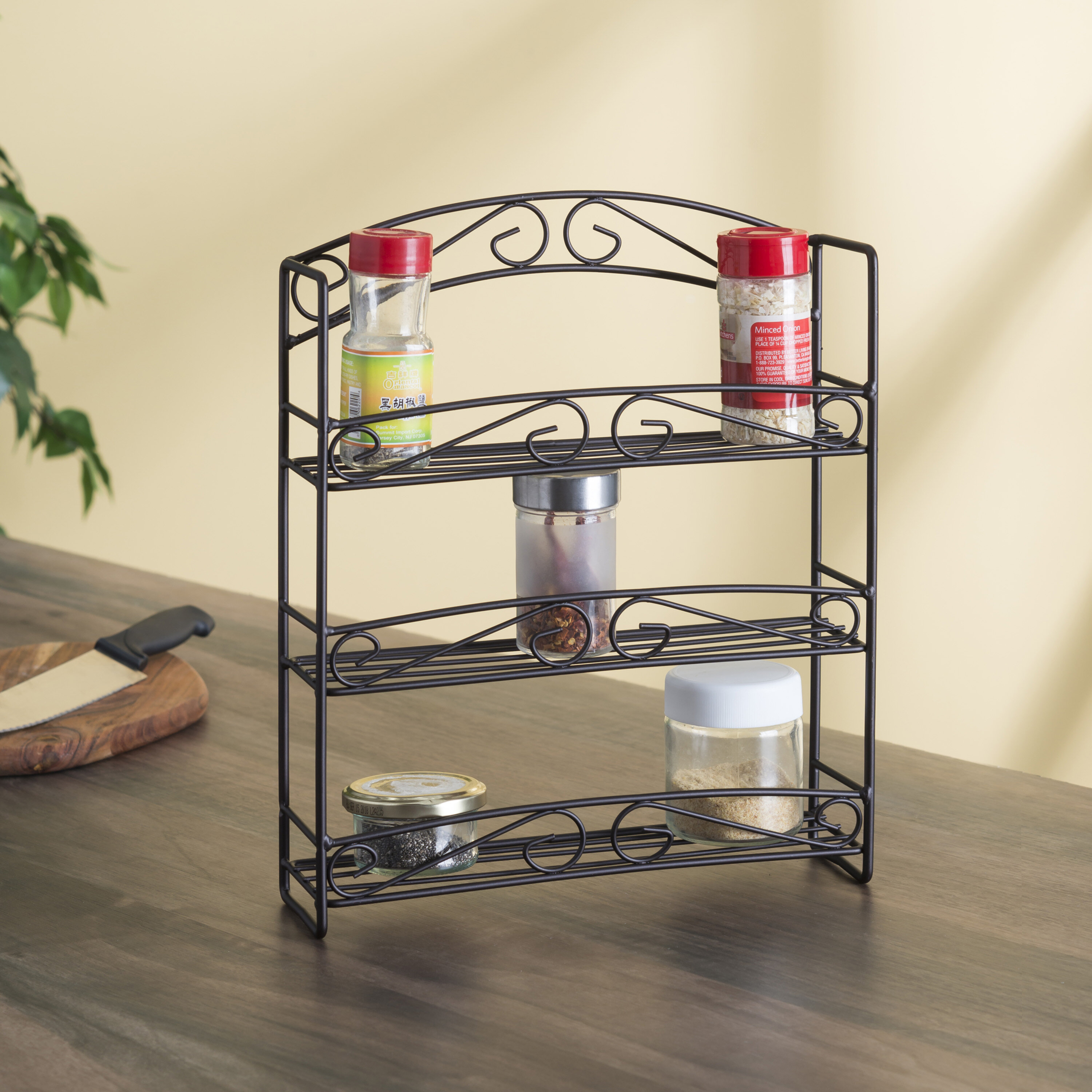 Metal Wall Mounted Spice Rack