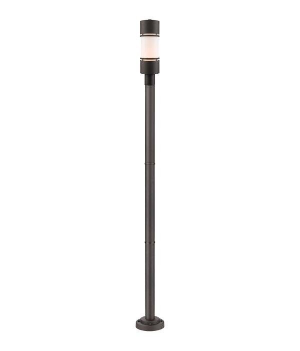 Modern Post Lamp in Deep Brown