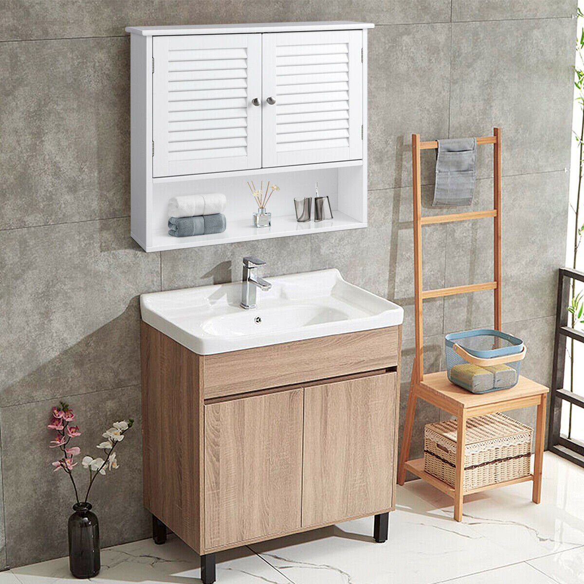 Modern Wall Mounted Bathroom Cabinet
