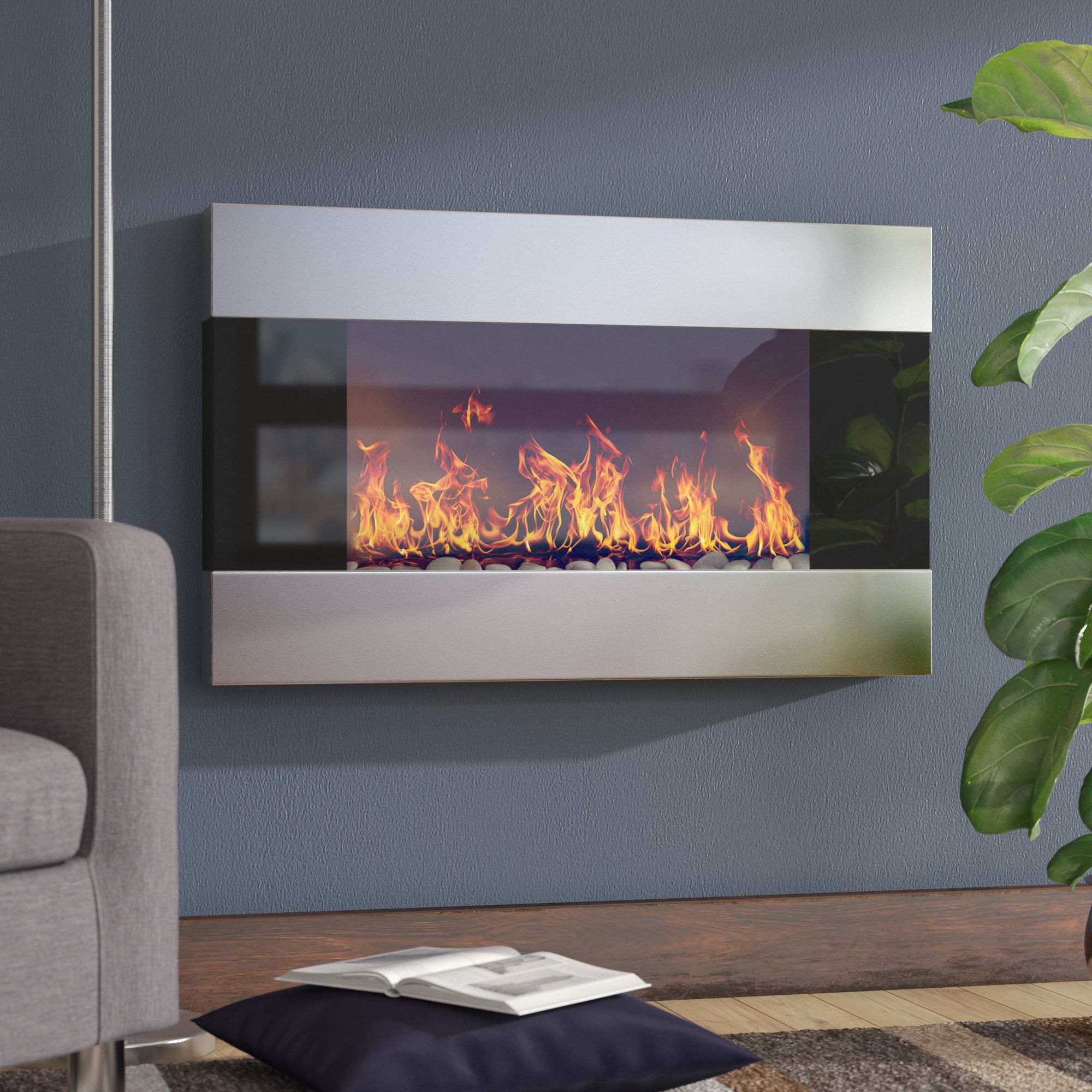 Modern Wall Mounted Electric Fireplace