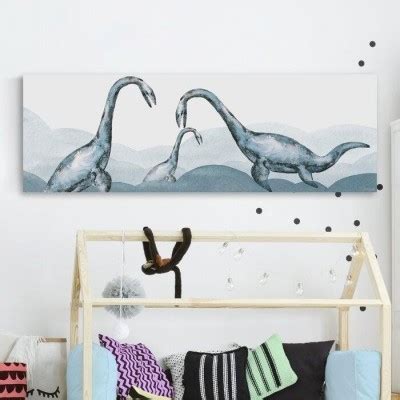 Mountain And Animals Canvas Art