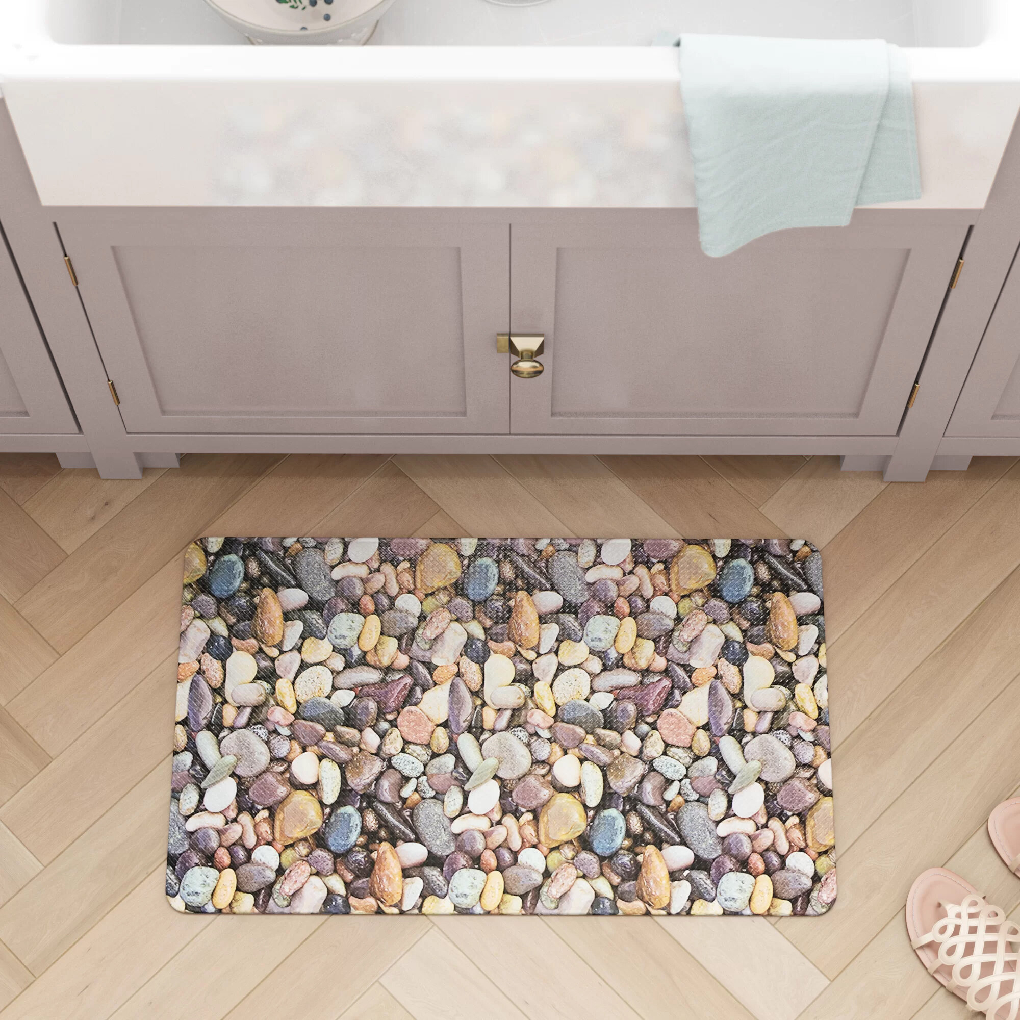 Novelty Plastic Rectangle Kitchen Mat