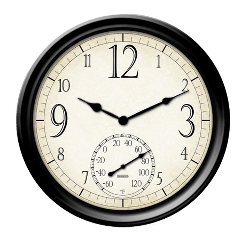 Outdoor Clock and Thermometer