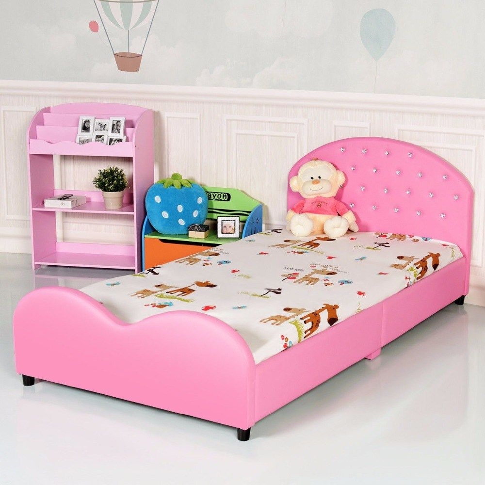 Pink Plywood Toddler Bedroom Set