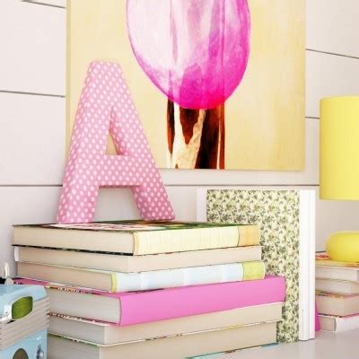 Pink Polka Dot Fabric Letter