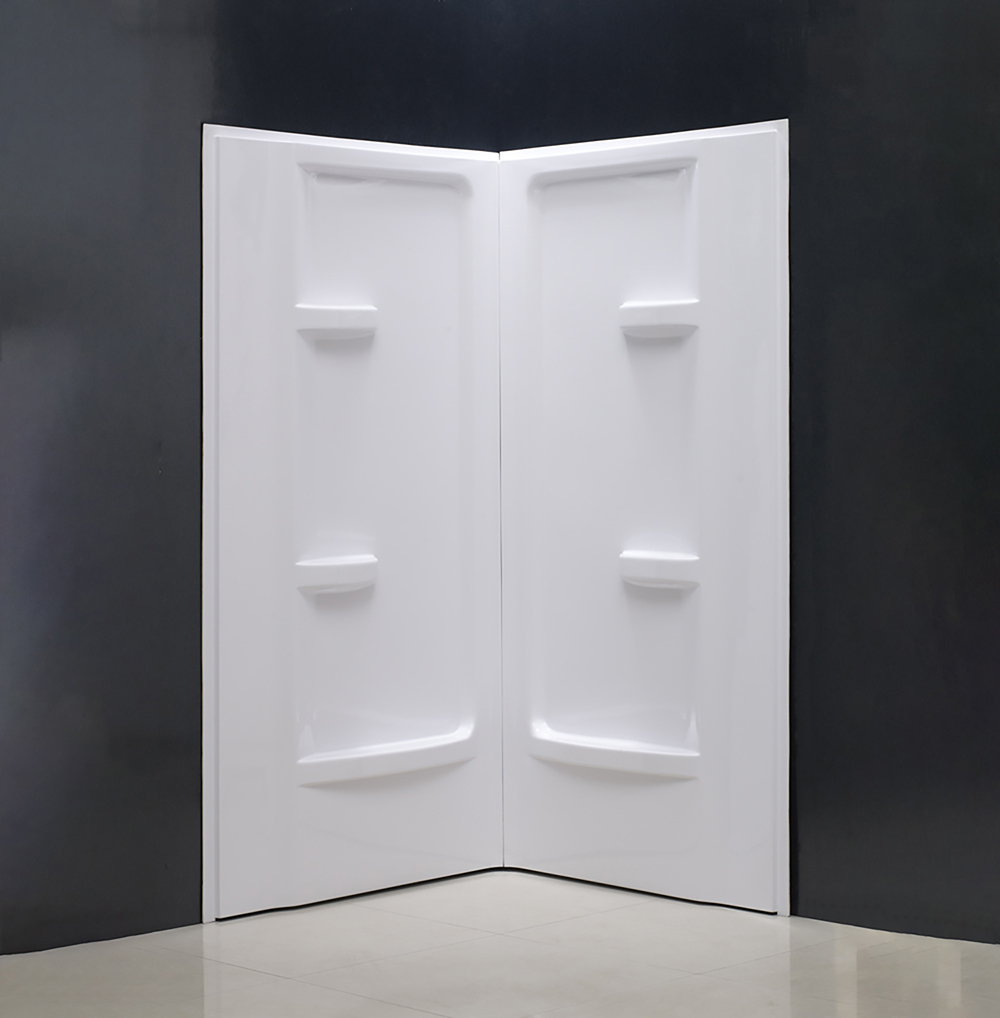 Plastic Acrylic White Shower Wall