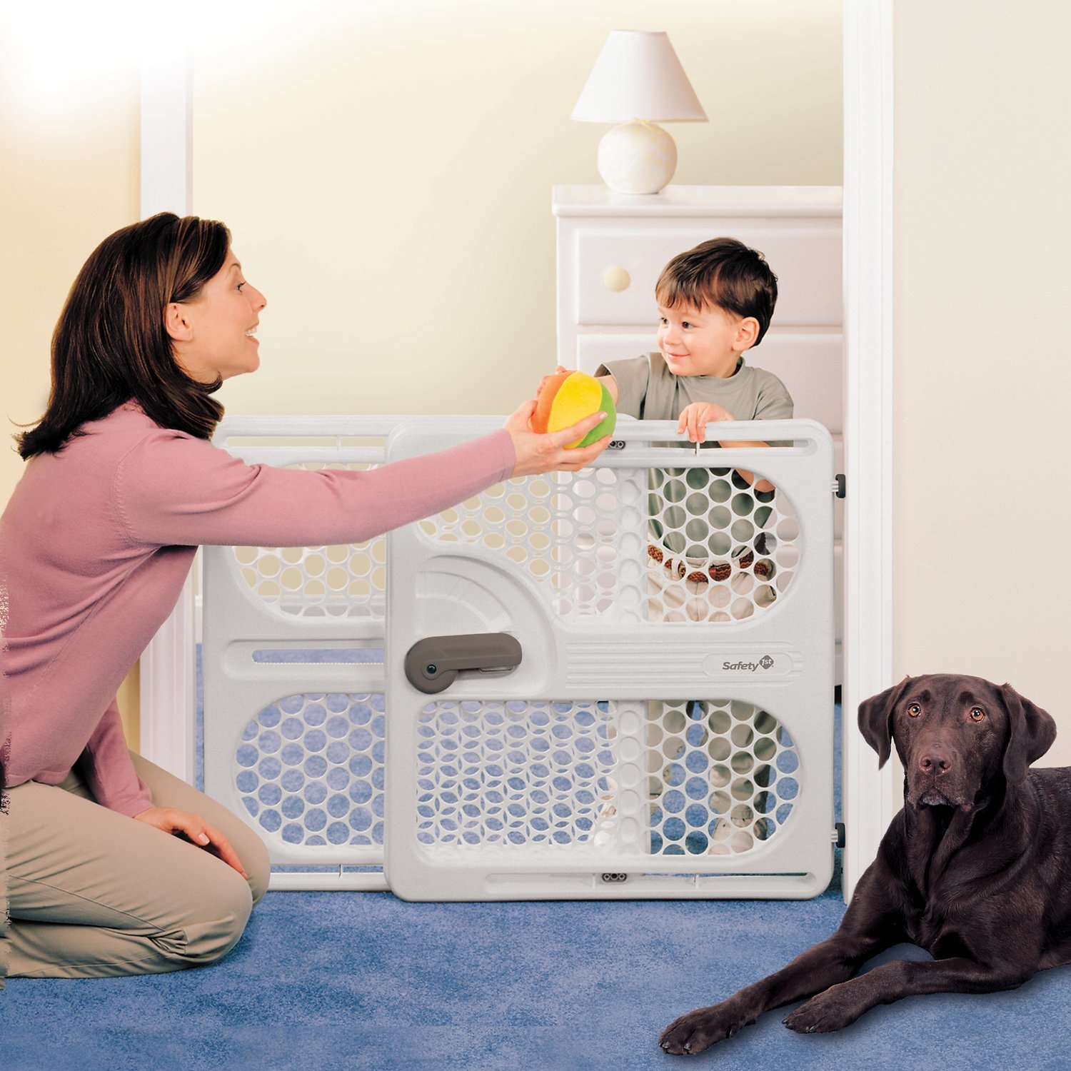 Plastic Pressure Mounted Safety Pet Gate