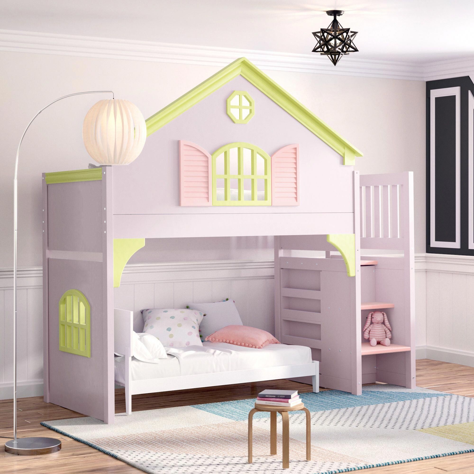 Purple Cabin Bed With Drawers