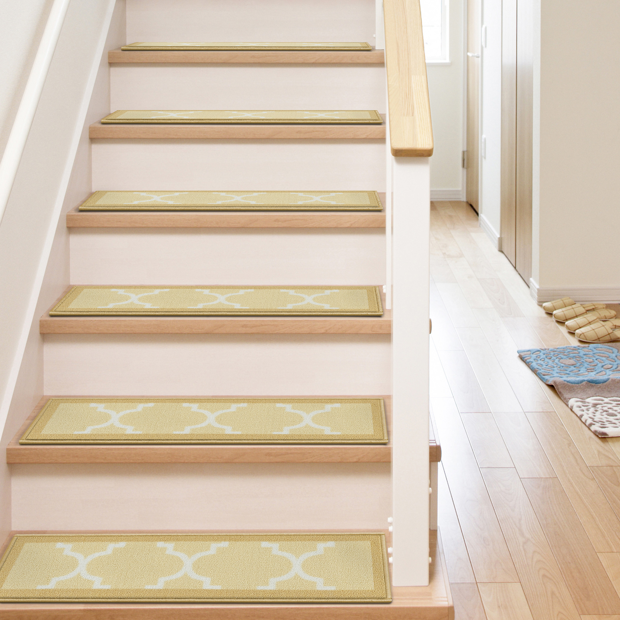 Rectangle Nylon Gold Stair Tread