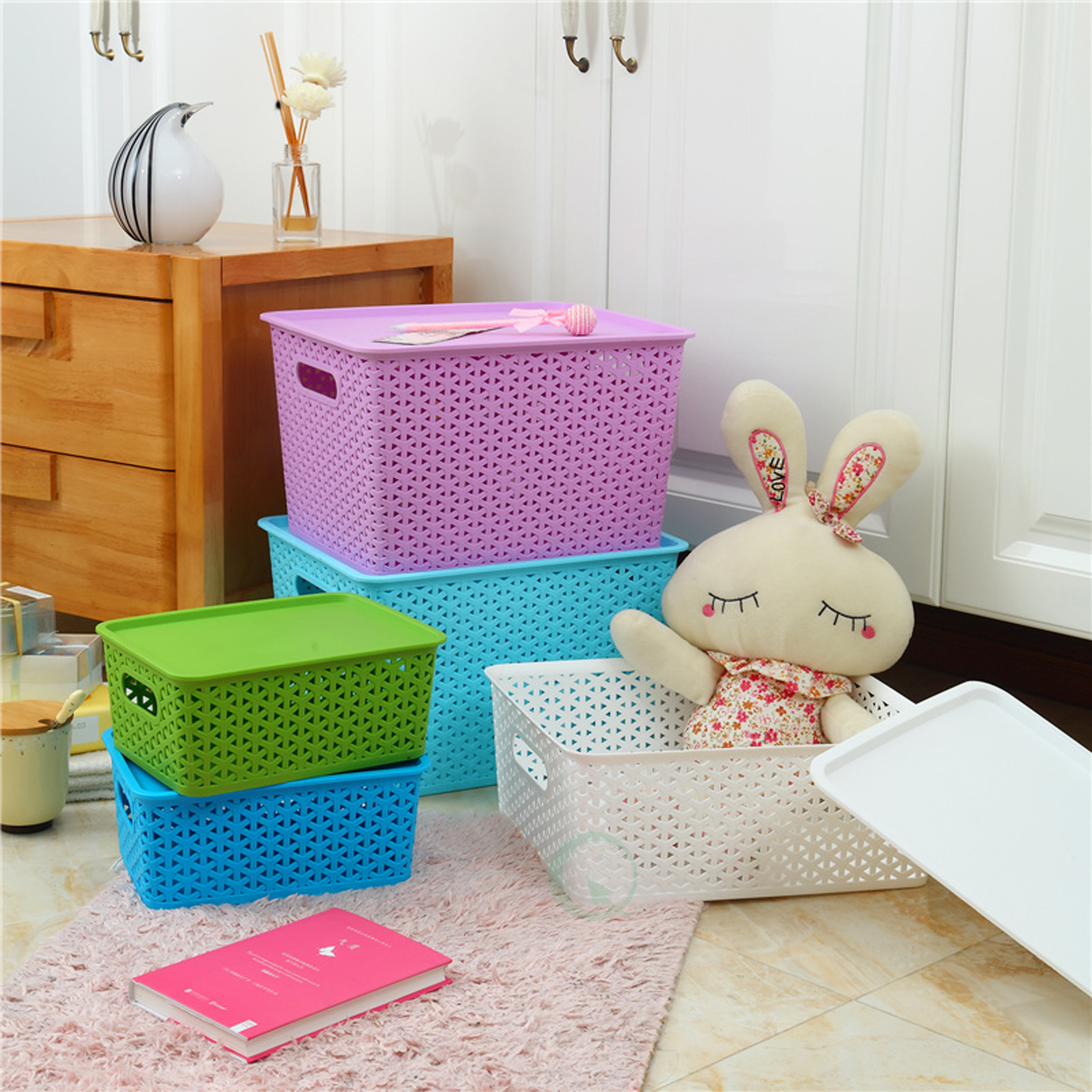 Rectangle Plastic Storage Container Box