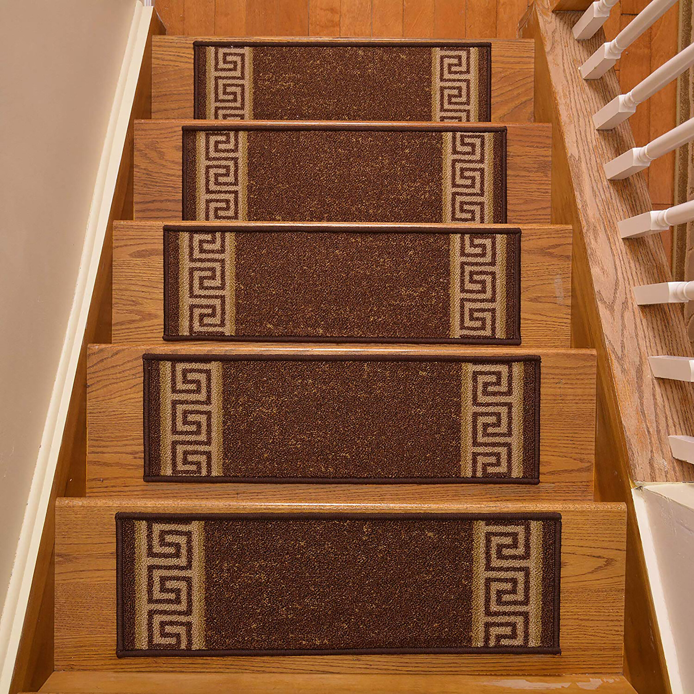 Rectangle Polyester Traditional Stair Tread