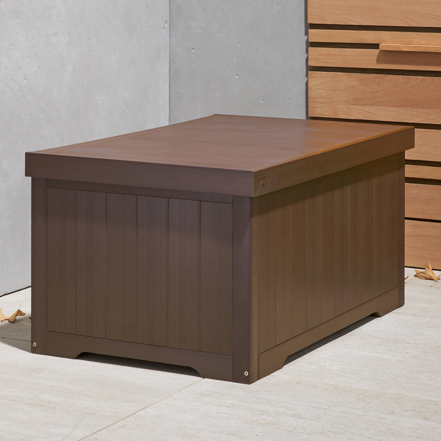 Resin Deck Box in Brown