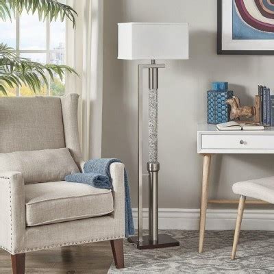 Sand Nickel Floor Lamp With CFL Bulb