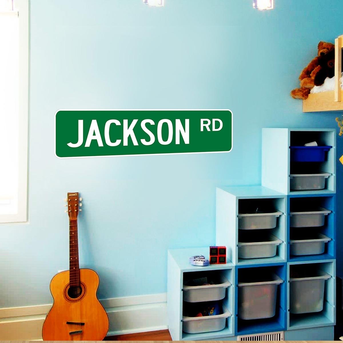 Sign Personalized Green Wall Decal