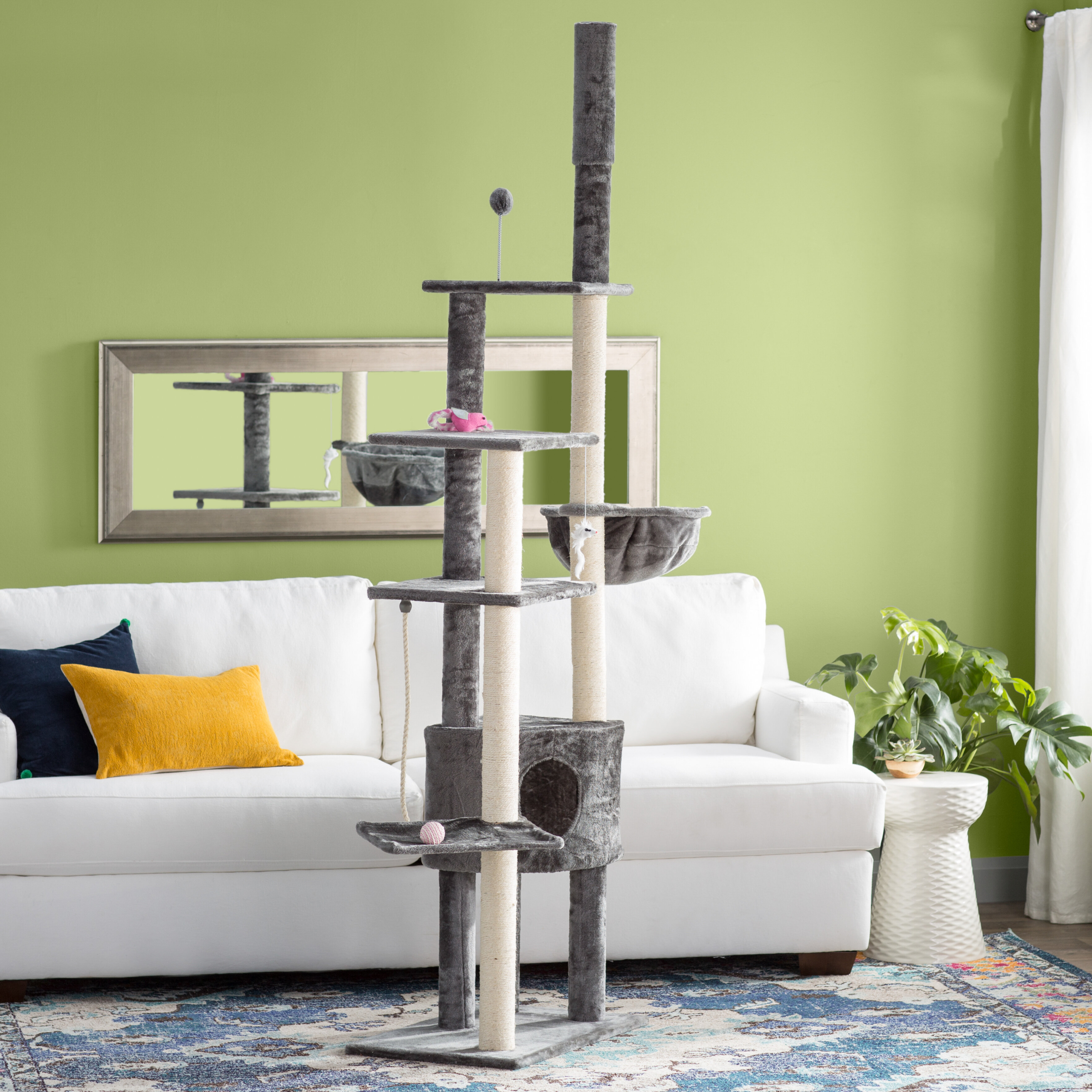 Sisal Rope Cat Tree And Condo