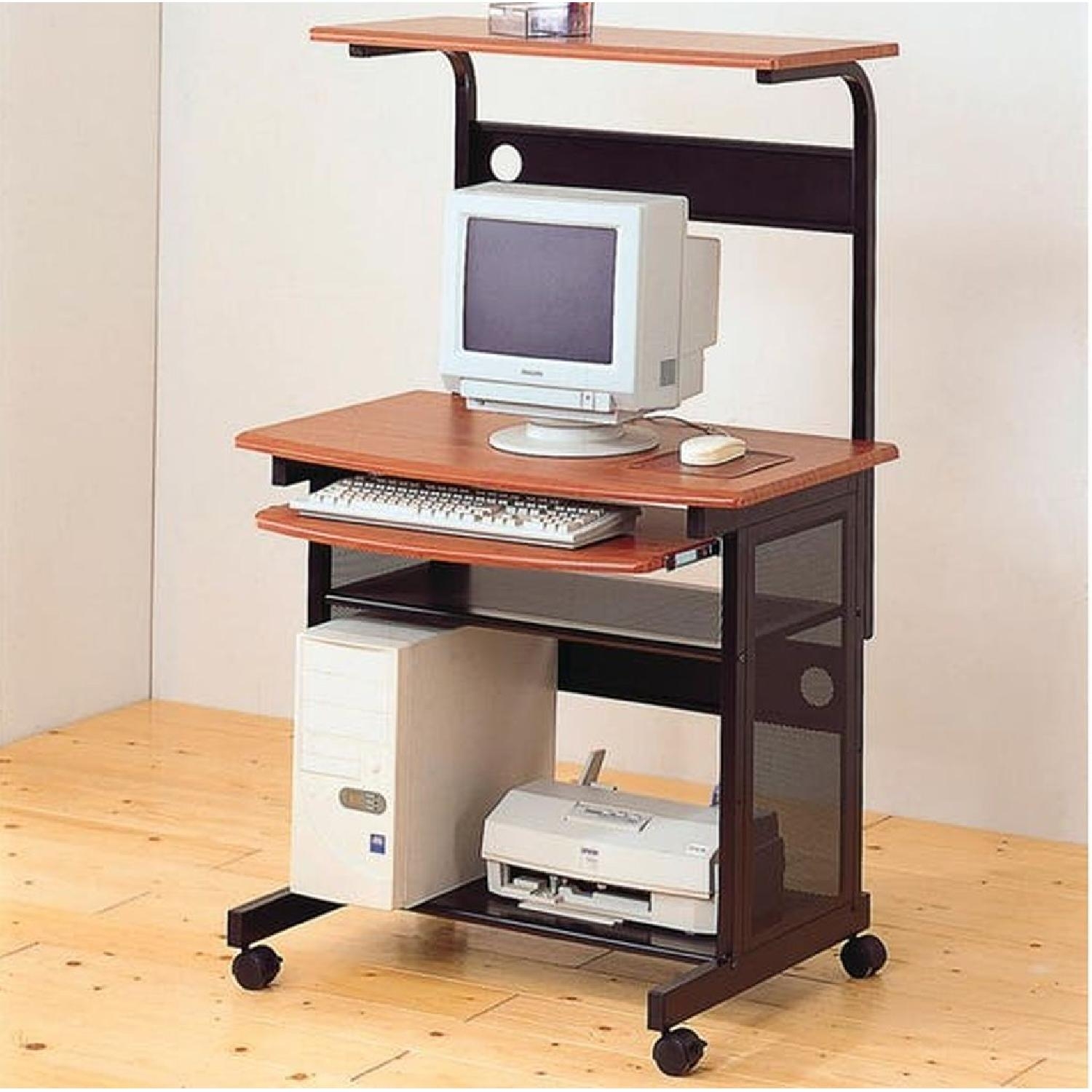 Small Metal Standing Computer Desk