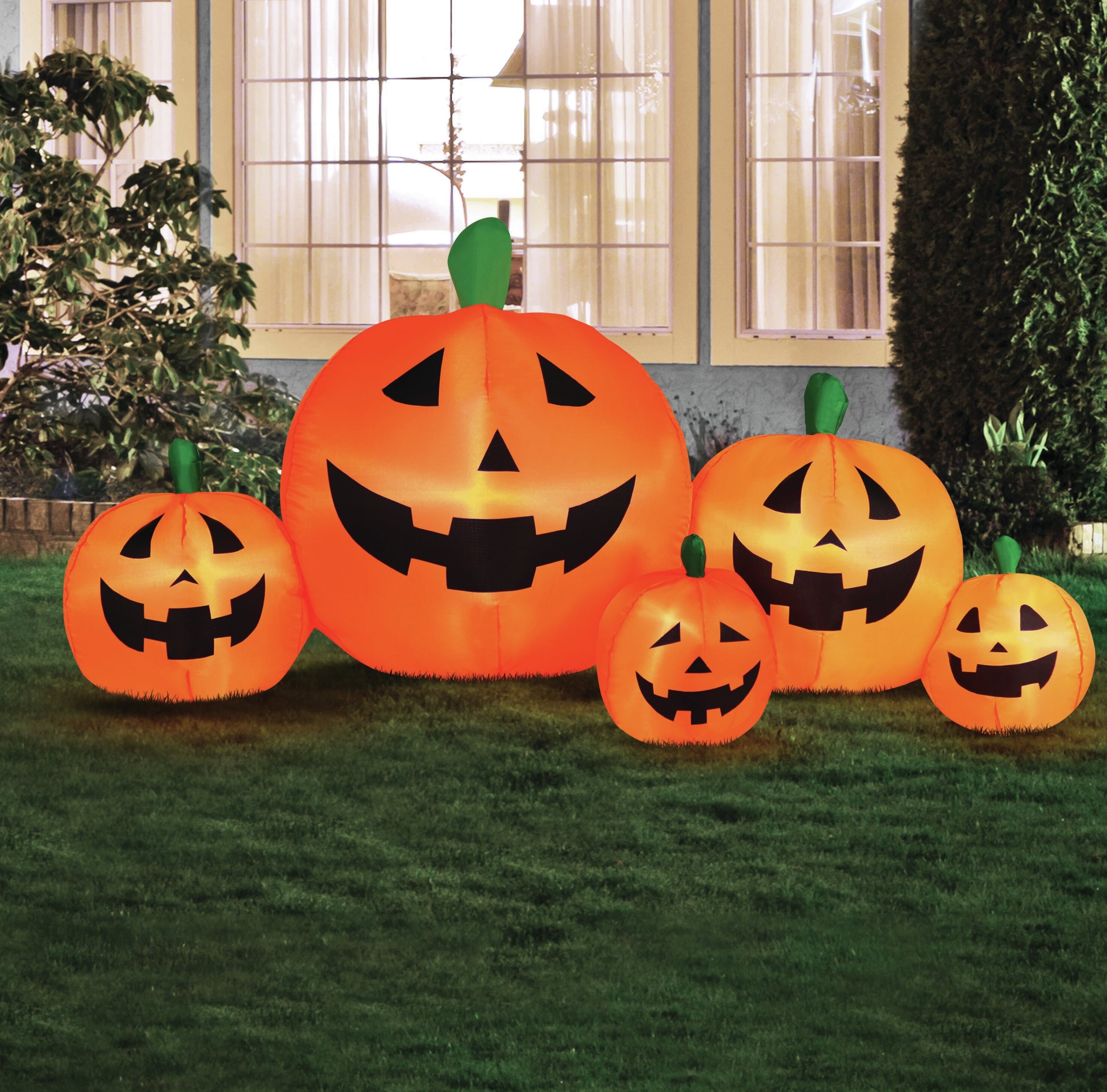 Smiling Pumpkin Lantern Halloween Inflatable