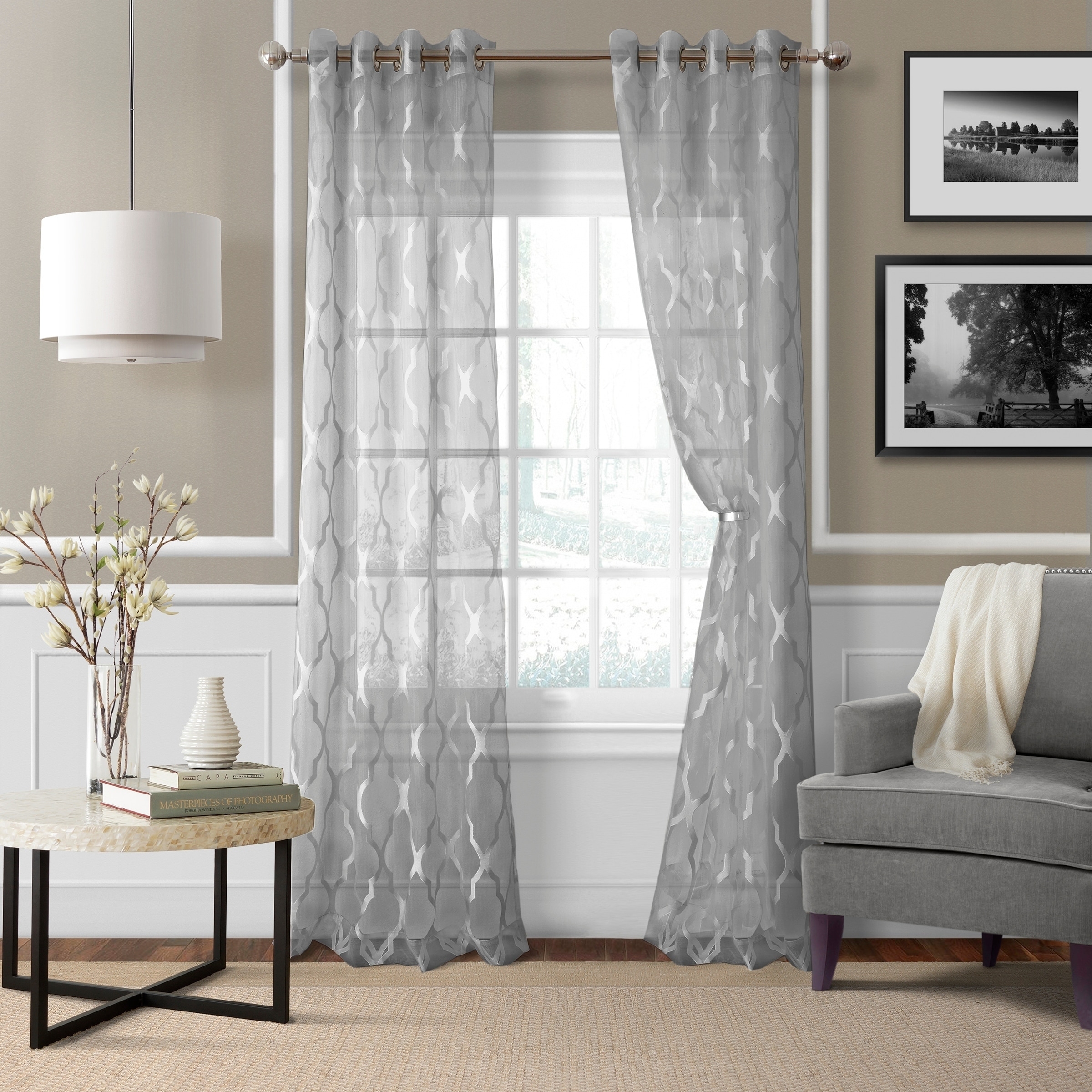 Soft Gold Metal Single Curtain Rod