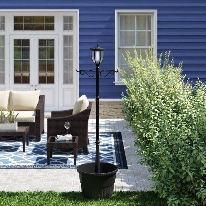 Solar Powered LED Post Lamp 