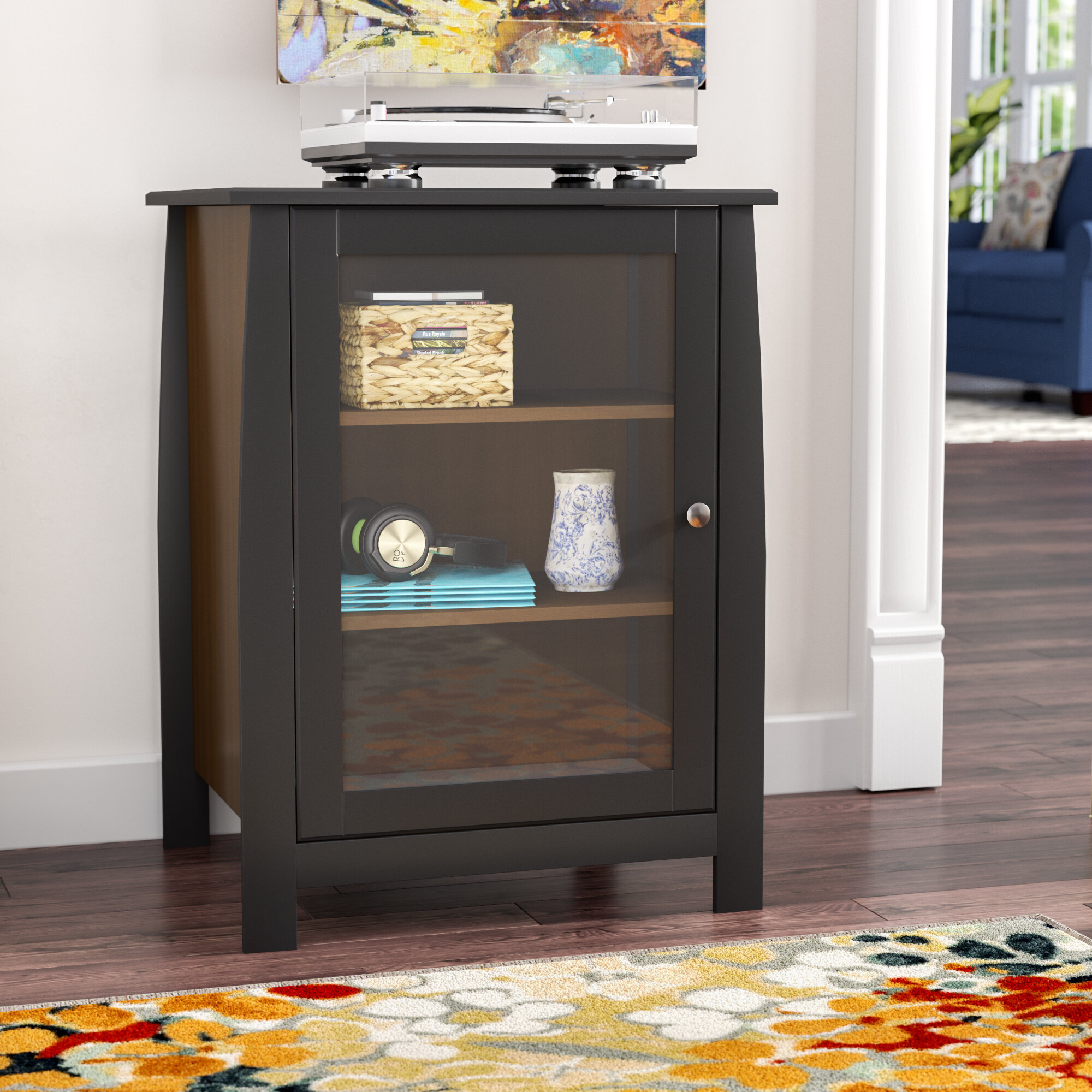 Solid and Manufactured Wood Audio Rack