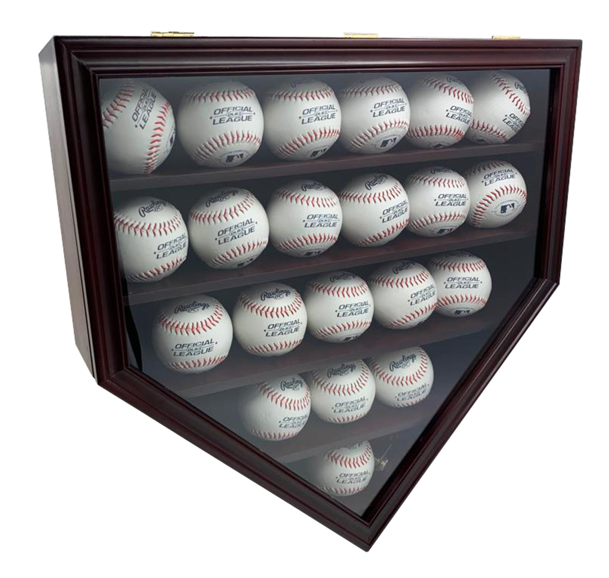 Solid Wood Baseball Ball Display Case